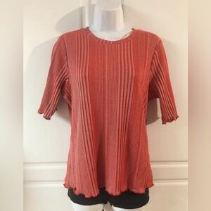 Jessica Simpson Plus Top Womens 2X Striped Shirt Red